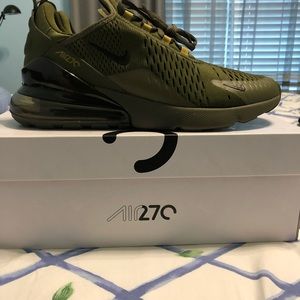 Nike Air Max 270s olive canvas. Size 9